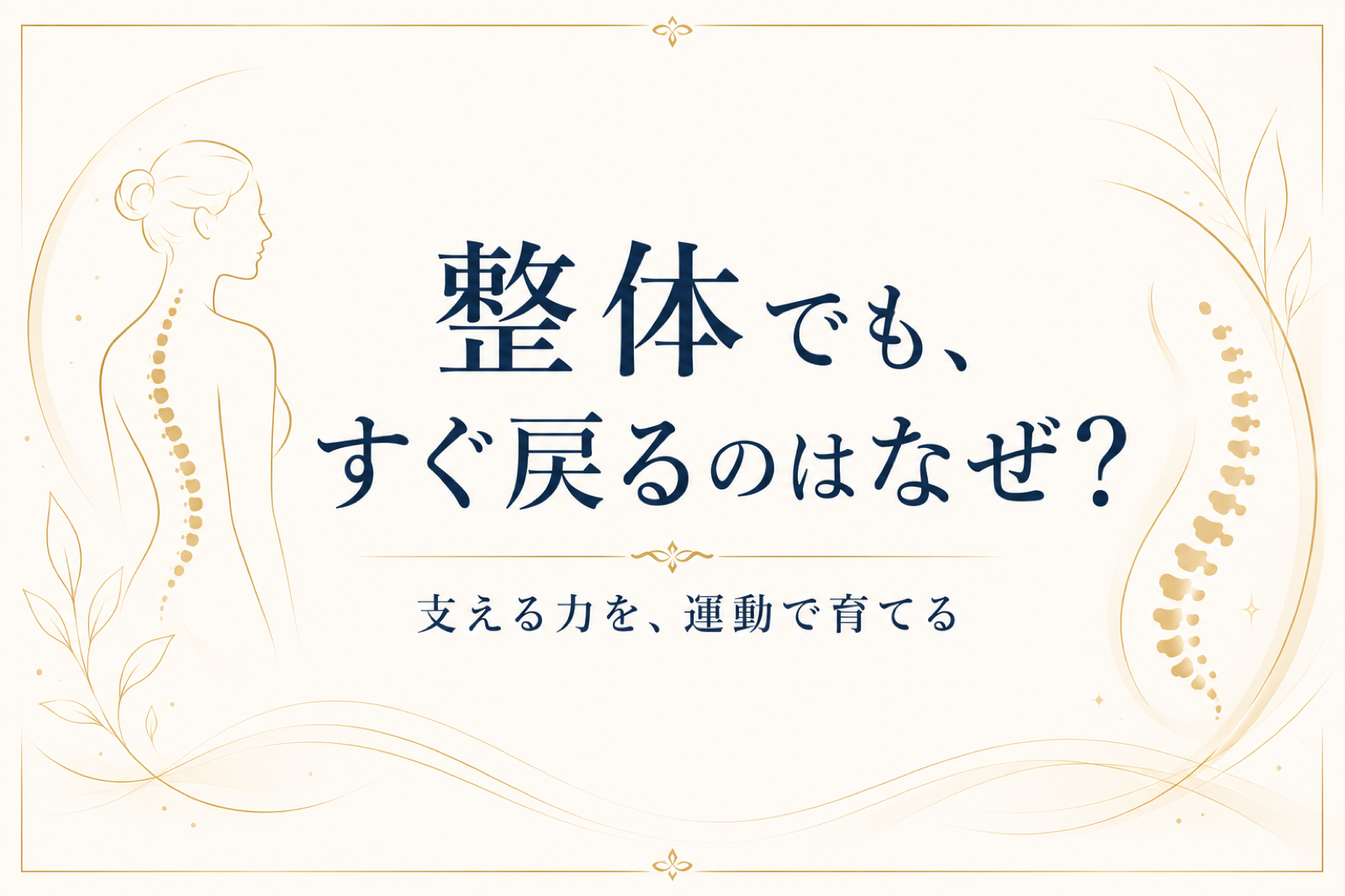 整体で戻る身体と運動で戻らない身体の違いを示す図解